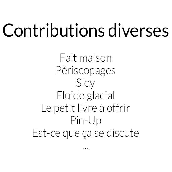 Contributions diverses